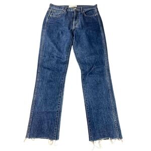 SLVRLAKE Jeans Women 26 Hero Stones Thrown Blue Straight 100% Cotton USA Made